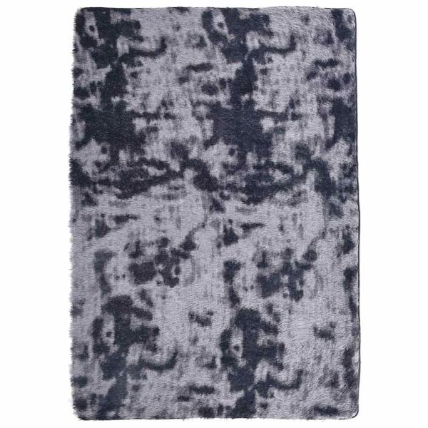 ARDEBO.de - Teppich Shaggy Hochflor NAVARRA Dunkelgrau 120x170 cm Polyester