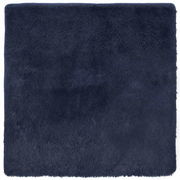Teppich Shaggy Hochflor NAVARRA Marineblau 240x240 cm Polyester
