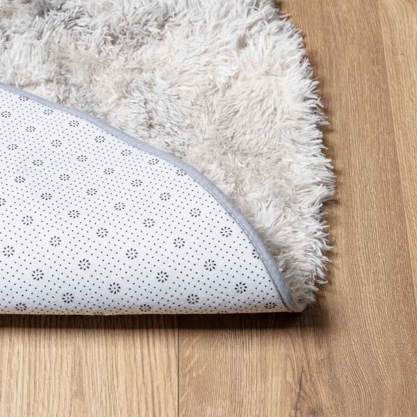 Teppich Shaggy Hochflor NAVARRA Silbergrau 300x200 cm Polyester