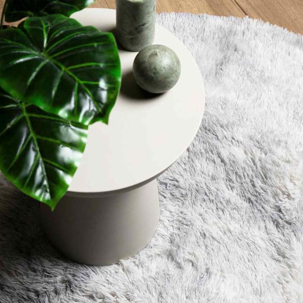 Teppich Shaggy Hochflor NAVARRA Silbergrau 300x200 cm Polyester