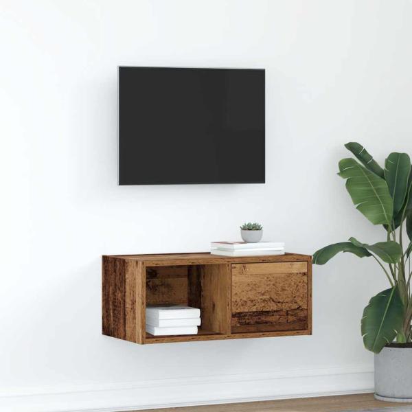 ARDEBO.de - TV-Schrank Altholz-Optik 60x31x25,5 cm Holzwerkstoff