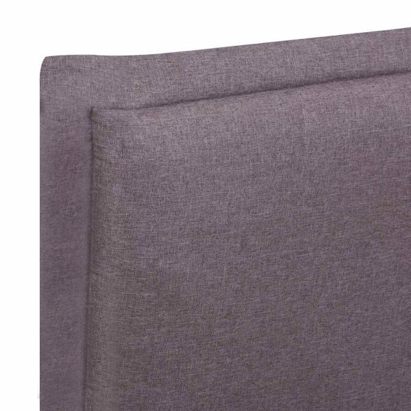 Bettgestell ohne Matratze Taupe Stoff 90x200 cm