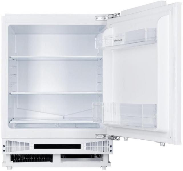 Amica UVKSS 351 911 Unterbau-Vollraum-Kühlschrank, Nischenhöhe: 82 cm, 135 L, Festtür-Technik, elektronische Steuerung,Tür-Offen-Alarm, Inverter Kompressor (1195076)