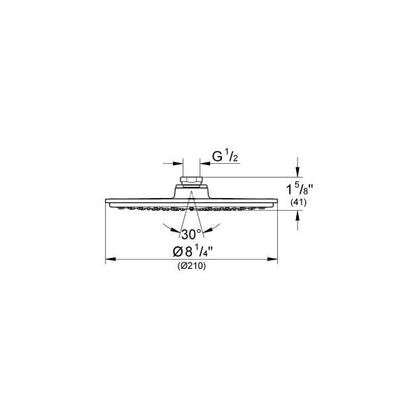 GROHE Rainshower Cosmopolitan 210 Kopfbrause, chrom (28373000)