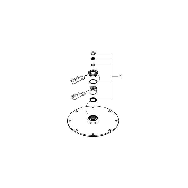 GROHE Rainshower Cosmopolitan 210 Kopfbrause, chrom (28373000)