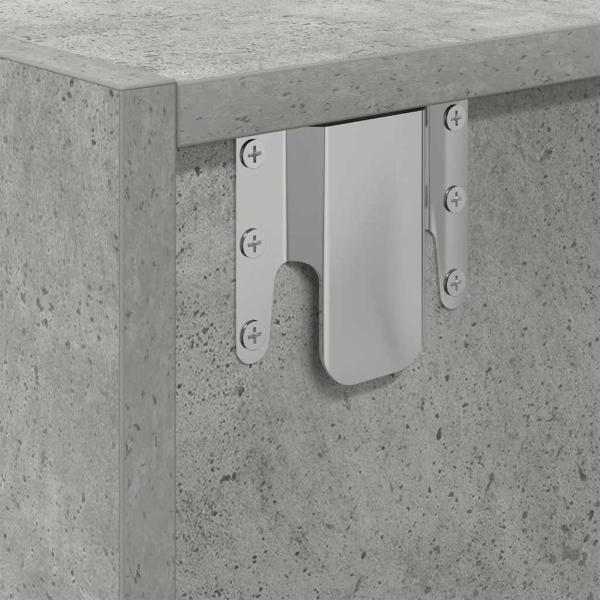 TV-Schränke 2 Stk. Betongrau 60x31x25,5 cm Holzwerkstoff