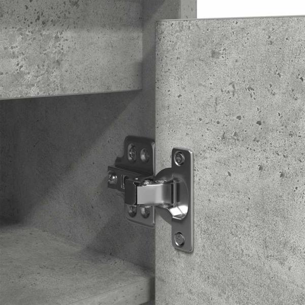 Schuhschrank Betongrau 29,5x34x76 cm Holzwerkstoff