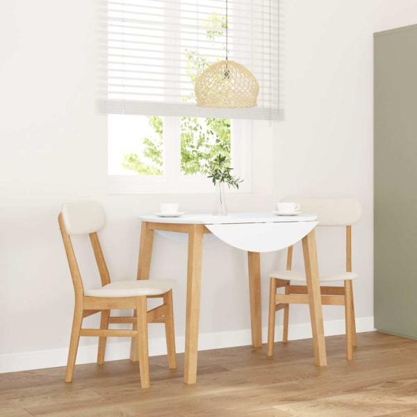 ARDEBO.de - Esszimmerstühle mit Kissen 2 Stk. Massivholz Gummibaum