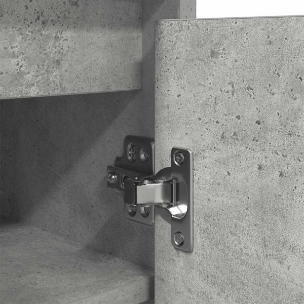 Schuhschrank Betongrau 57x34x76 cm Holzwerkstoff