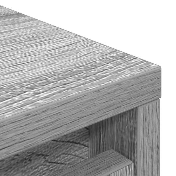 Schuhschrank Grau Sonoma 57x34x76 cm Holzwerkstoff