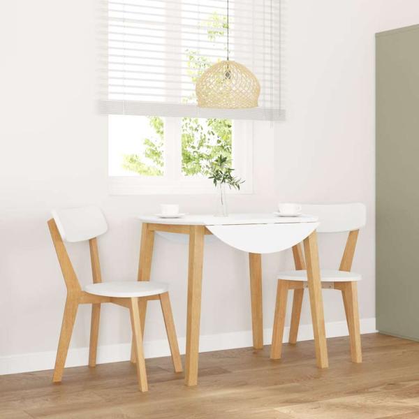 ARDEBO.de - Esszimmerstühle 2 Stk. Massivholz Gummibaum