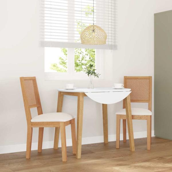 ARDEBO.de - Esszimmerstühle mit Kissen 2 Stk. Massivholz Gummibaum