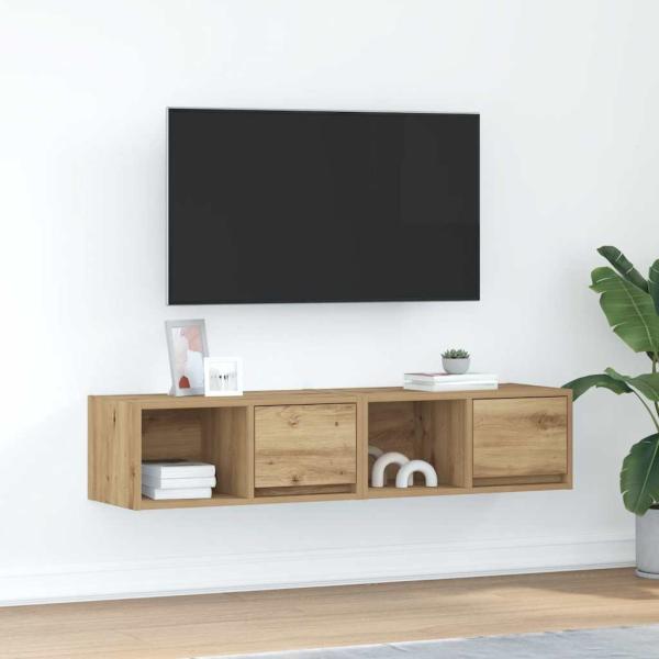 ARDEBO.de - TV-Schränke 2 Stk. Artisan-Eiche 60x31x25,5 cm Holzwerkstoff