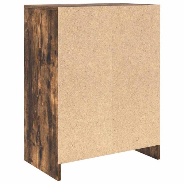 Schuhschrank Räuchereiche 57x34x76 cm Holzwerkstoff