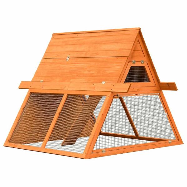 Kaninchenstall Kiefernholz & Tannenholz 152x128x108 cm