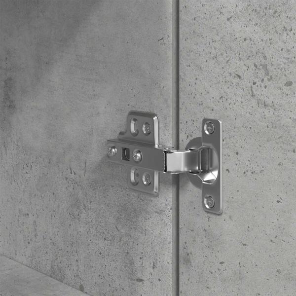 Nachttisch Betongrau 39x35x125 cm Holzwerkstoff