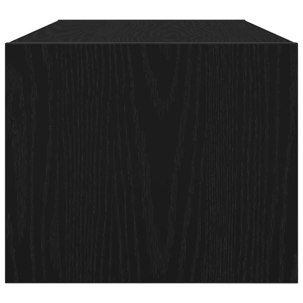 TV-Schränke 2 Stk. Schwarz Eichen-Optik 80x31x25,5 cm