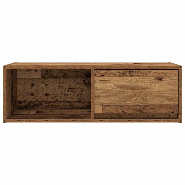 TV-Schränke 2 Stk. Altholz-Optik 80x31x25,5 cm Holzwerkstoff
