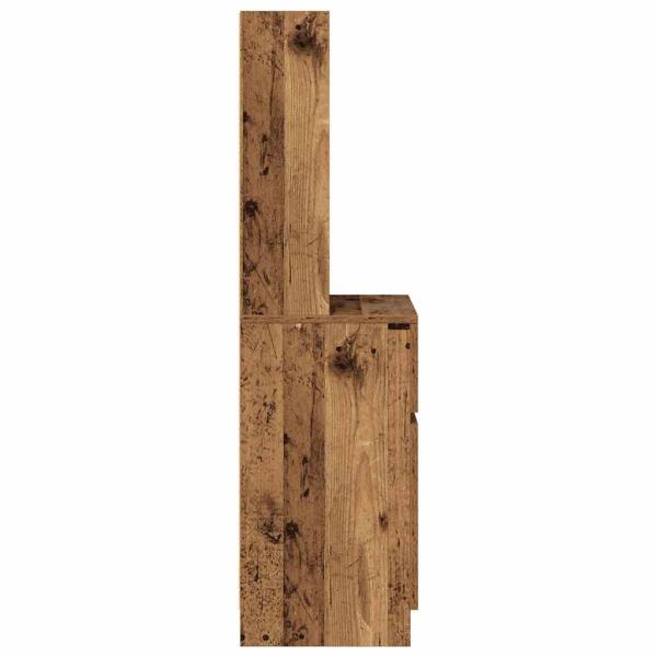 Nachttisch Altholz-Optik 39x35x125 cm Holzwerkstoff