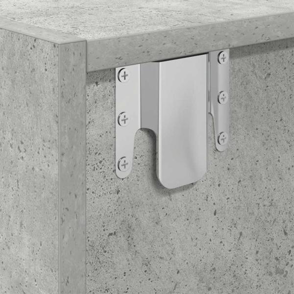 TV-Schränke 2 Stk. Betongrau 80x31x25,5 cm Holzwerkstoff