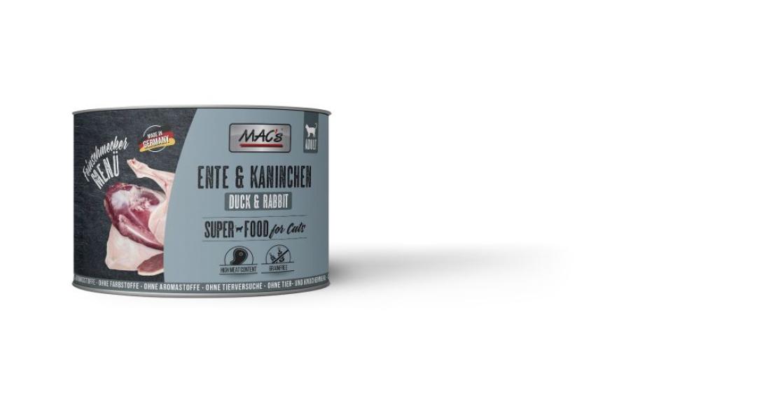 MACs Cat Feinschmecker Ente & Kaninchen 200g (Menge: 6 je Bestelleinheit)