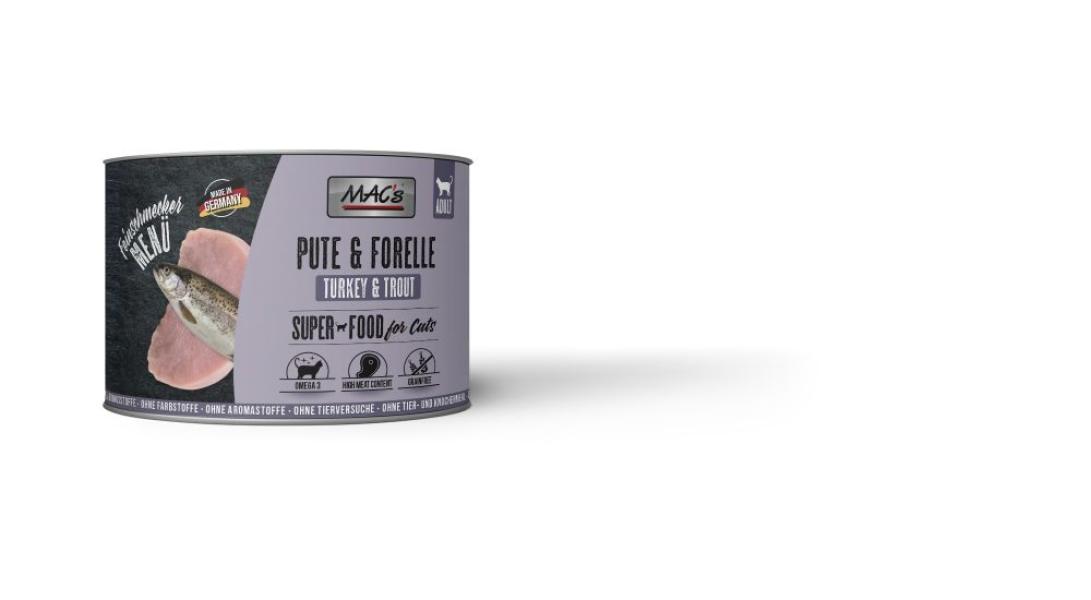 ARDEBO.de MACs Cat Feinschmecker Pute & Forelle 200g