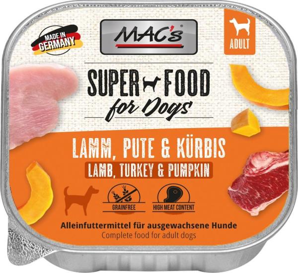 MACs Dog Lamm, Pute & Kürbis 150g (Menge: 10 je Bestelleinheit)