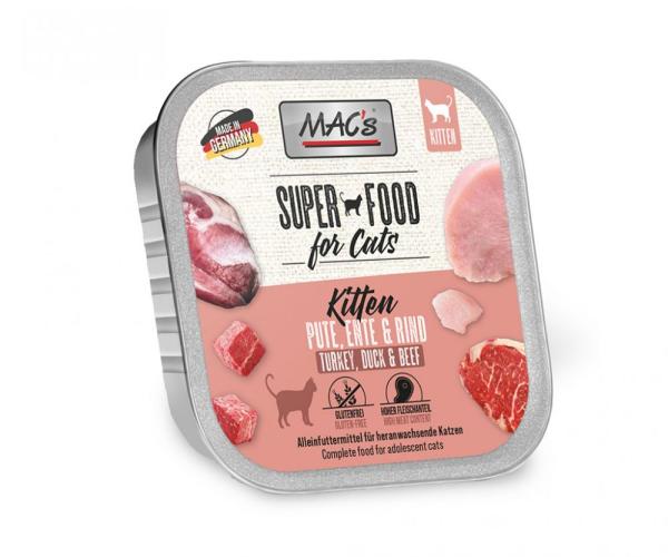 MACs Cat Kitten Pute, Ente & Rind 100g (Menge: 16 je Bestelleinheit)