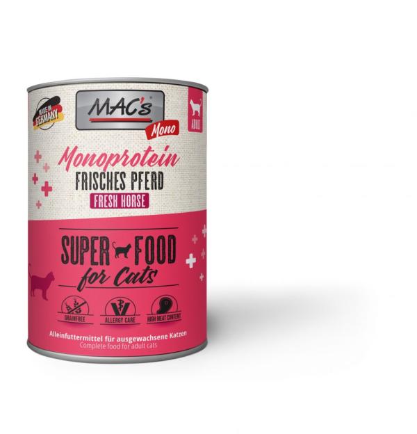 ARDEBO.de MACs Cat Mono Frisches Pferd 400g