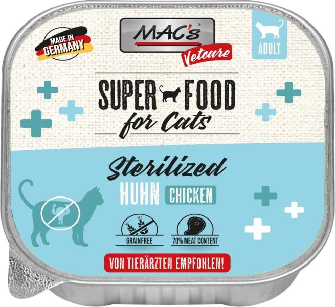 ARDEBO.de MACs Cat Vetcare Huhn Sterilized 100g