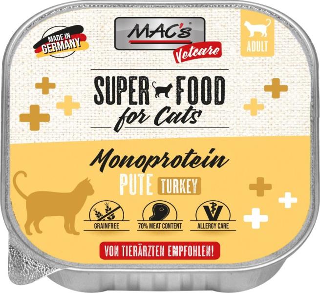 ARDEBO.de MACs Cat Vetcare Mono Pute 100g