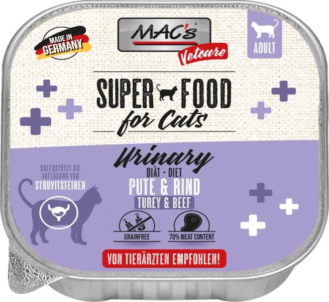 ARDEBO.de MACs Cat Vetcare Urinary Pute & Rind 100g