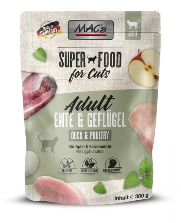 ARDEBO.de MACs Cat Pouch Ente & Geflügel 300g