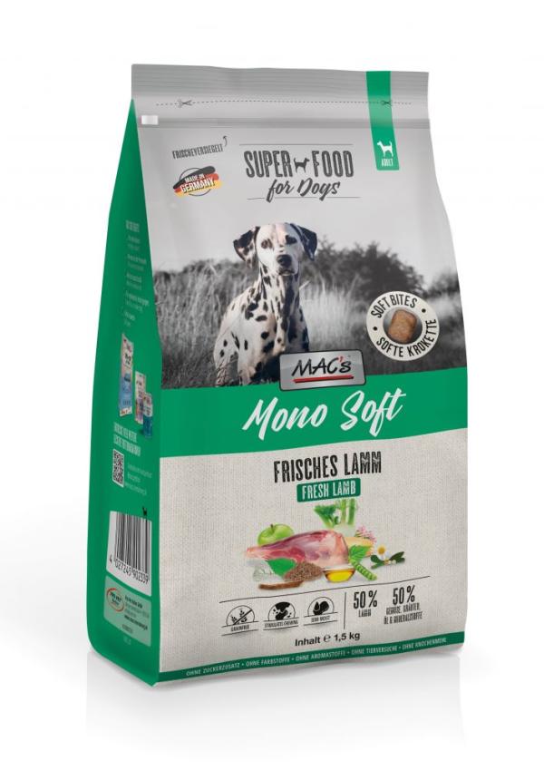 ARDEBO.de MACs Dog Mono Soft Frisches Lamm 1,5kg