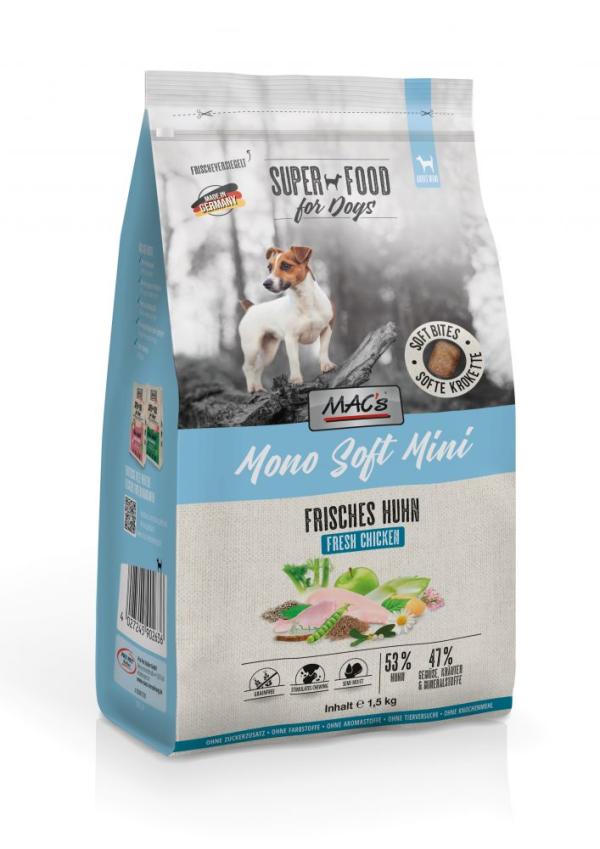 ARDEBO.de MACs Dog Mono Soft Mini Frisches Huhn 1,5kg
