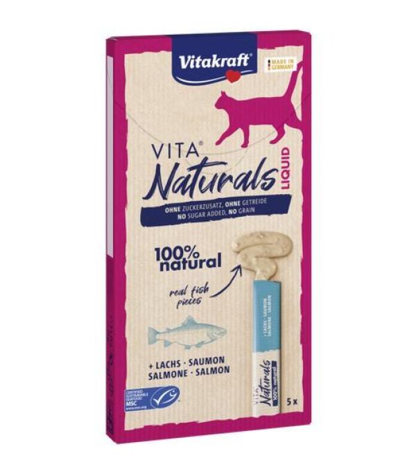ARDEBO.de Vitakraft Cat Snack Vita Naturals LiquidSnack Lachs 5 St. 75g