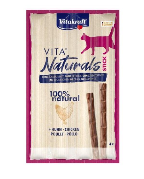 ARDEBO.de Vitakraft Cat Snack Vita Naturals Sticks Huhn 4 St.