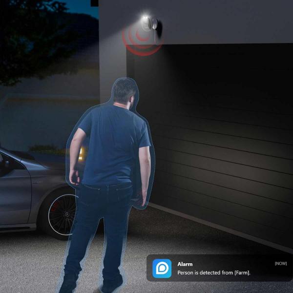 Reolink Lumus Series E430 4 MP Dualband WLAN Bullet Überwachungskamera mit Scheinwerfer, Nachtsicht in Farbe, Weiß