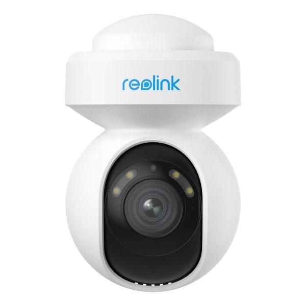 ARDEBO.de Reolink E Series E540 5 MP WLAN PTZ Dome Überwachungskamera, Personen- und Fahrzeugerkennung, integriertem Scheinwerfer und Sirene, weiß