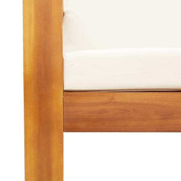 ARDEBO.de - 10-tlg. Garten-Sofagarnitur mit Kissen Massivholz Akazie