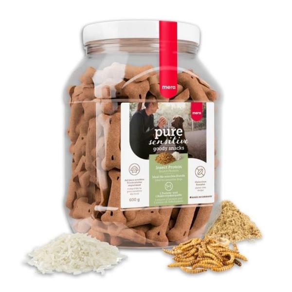 ARDEBO.de MeraDog Pure Sensitive Goody Snack Insect Protein 600g