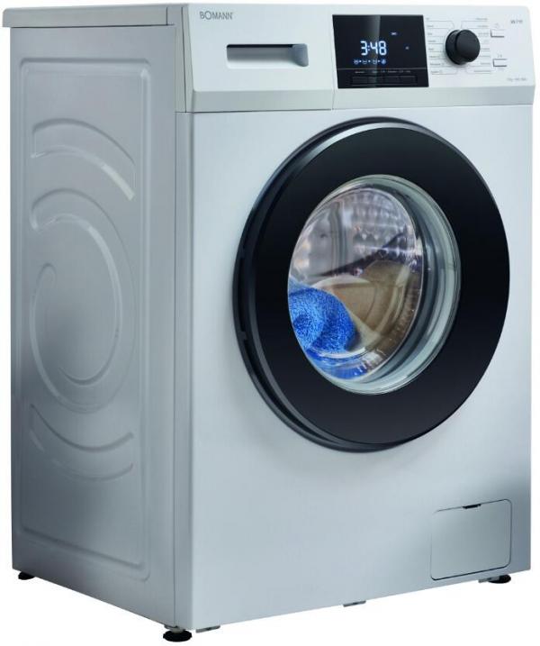 Bomann WA 7111 10kg Frontlader Waschmaschine, 60 cm breit, 1400 U/Min, 16 Programme, Schaumregulierung, Fremdkörperfalle, weiß