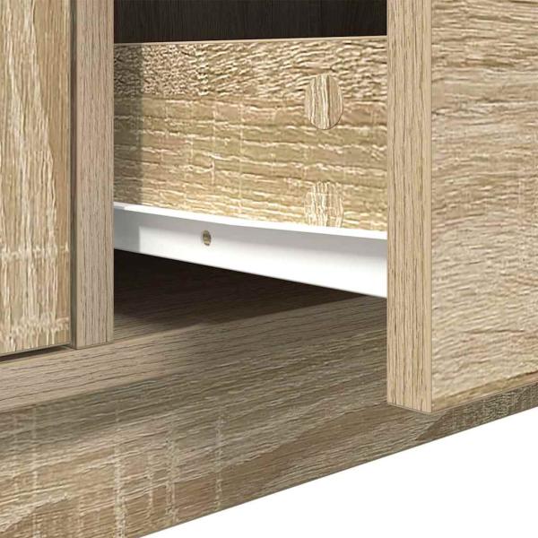 TV-Schrank mit LED-Leuchten Sonoma-Eiche 100x41x50 cm