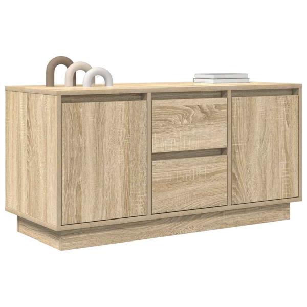 TV-Schrank mit LED-Leuchten Sonoma-Eiche 100x41x50 cm