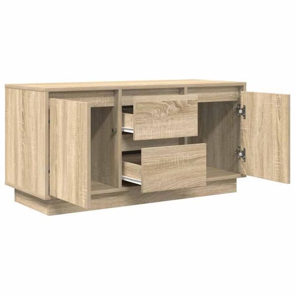TV-Schrank mit LED-Leuchten Sonoma-Eiche 100x41x50 cm