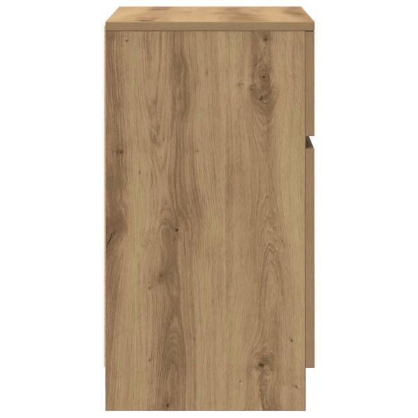 Nachttische 2 Stk. Artisan-Eiche 39x35x65 cm Holzwerkstoff