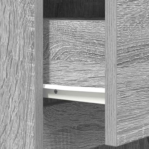 Nachttisch Grau Sonoma 39x35x65 cm Holzwerkstoff