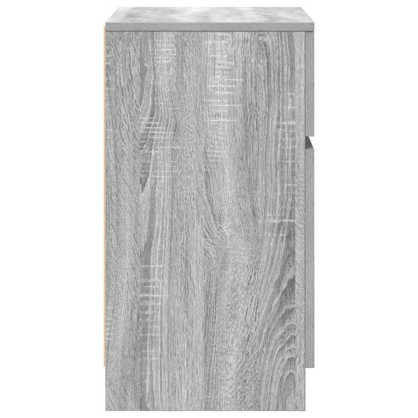Nachttisch Grau Sonoma 39x35x65 cm Holzwerkstoff