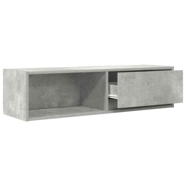 TV-Schränke 2 Stk. Betongrau 100x31x25,5 cm Holzwerkstoff