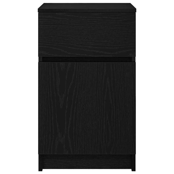 Nachttische 2 Stk. Schwarz 39x35x65 cm Holzwerkstoff